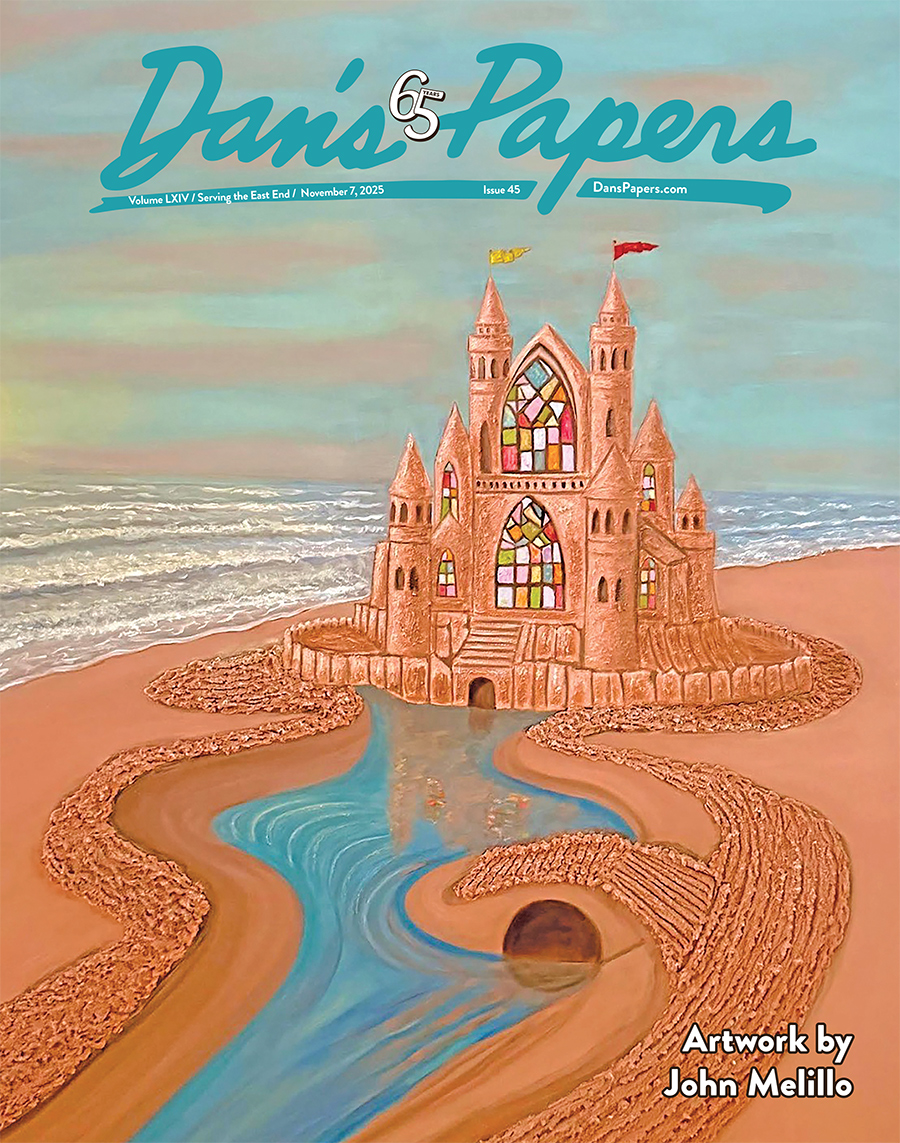 "Hampton Castle" - November 7, 2025 Dan's Papers cover art by John Melillo