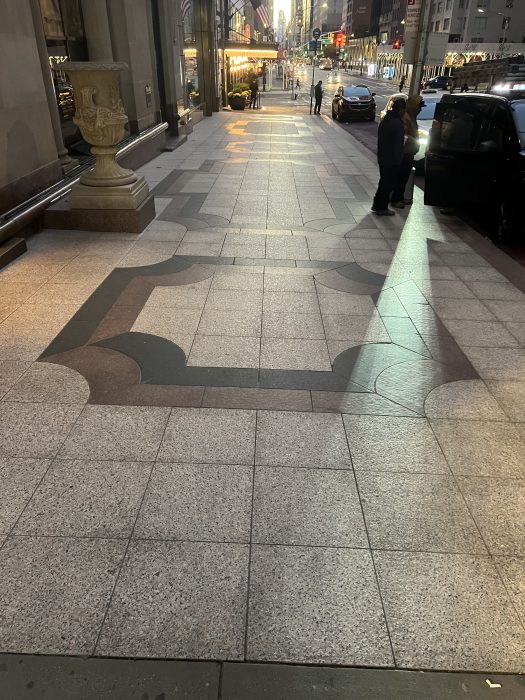 Landmark sidewalk restoration in Manhattan by Cornerstone Restorations