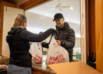 Amber Waves Farm's recent first nights soup distribution at the Springs Food Pantry (Amber Waves Farm)