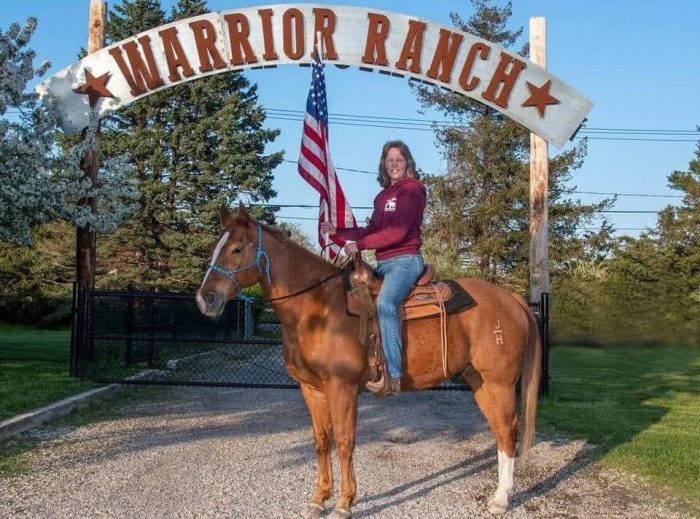 Eileen Shanahan of the Warrior Ranch Foundation.