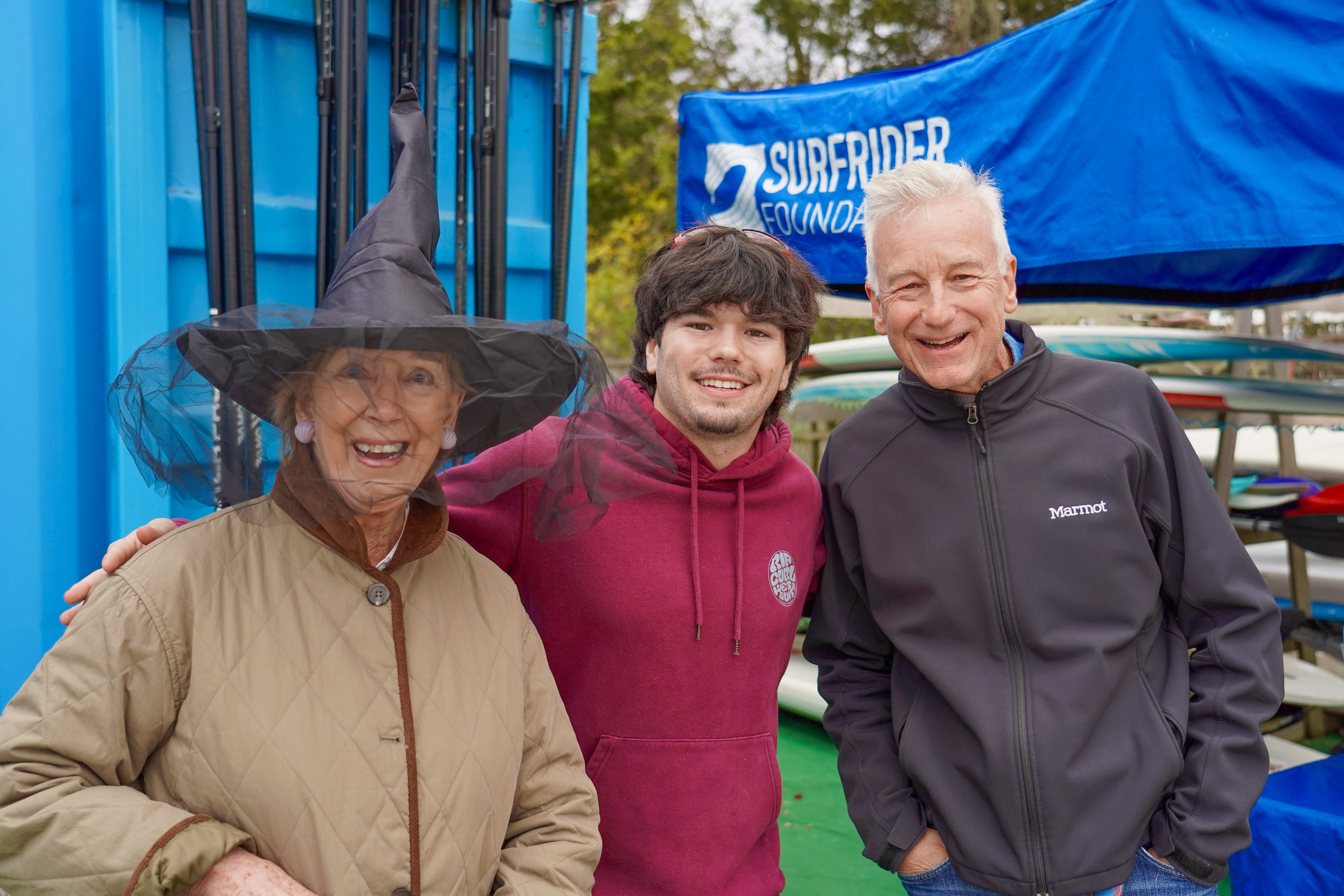 Janie Miller, Brody Eggert (Surfrider Foundation) & Bruce Donner