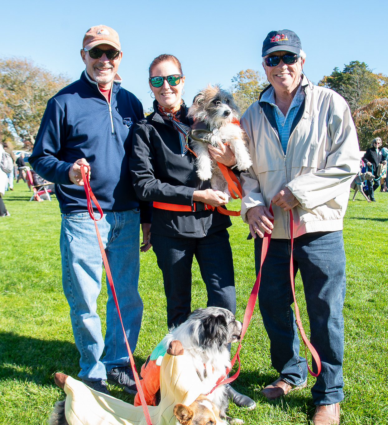 Kim Nichols, Steve Lamsen with Jack, Finley, and Otis