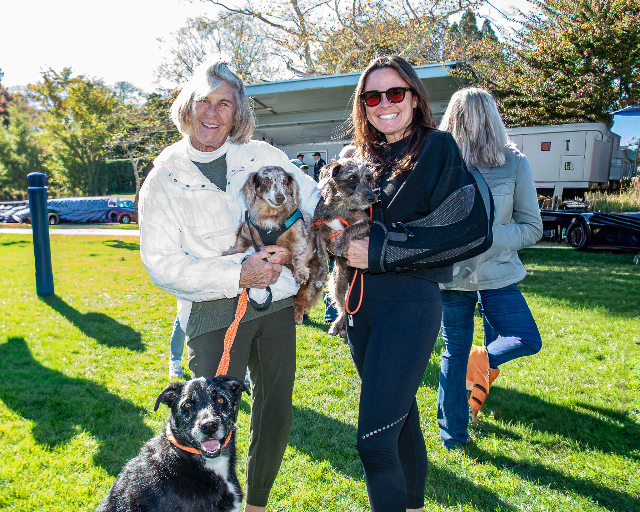 Lisa and Kingsley Crawford with Theo, Astro and Cooper