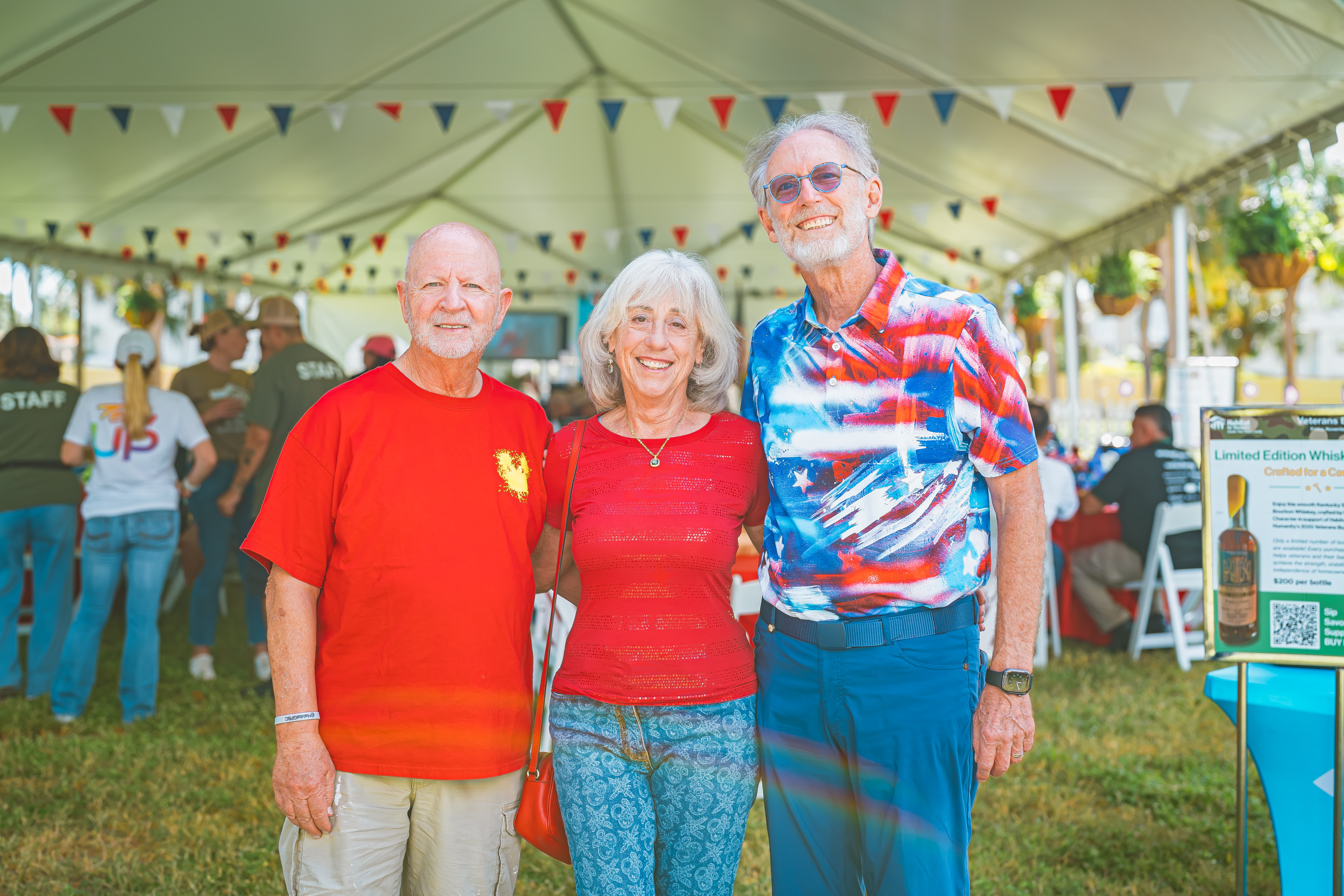 Mark Freeman with Veterans Build 2025 Honorary Co-Chairs Gail Danto and Art Roffey