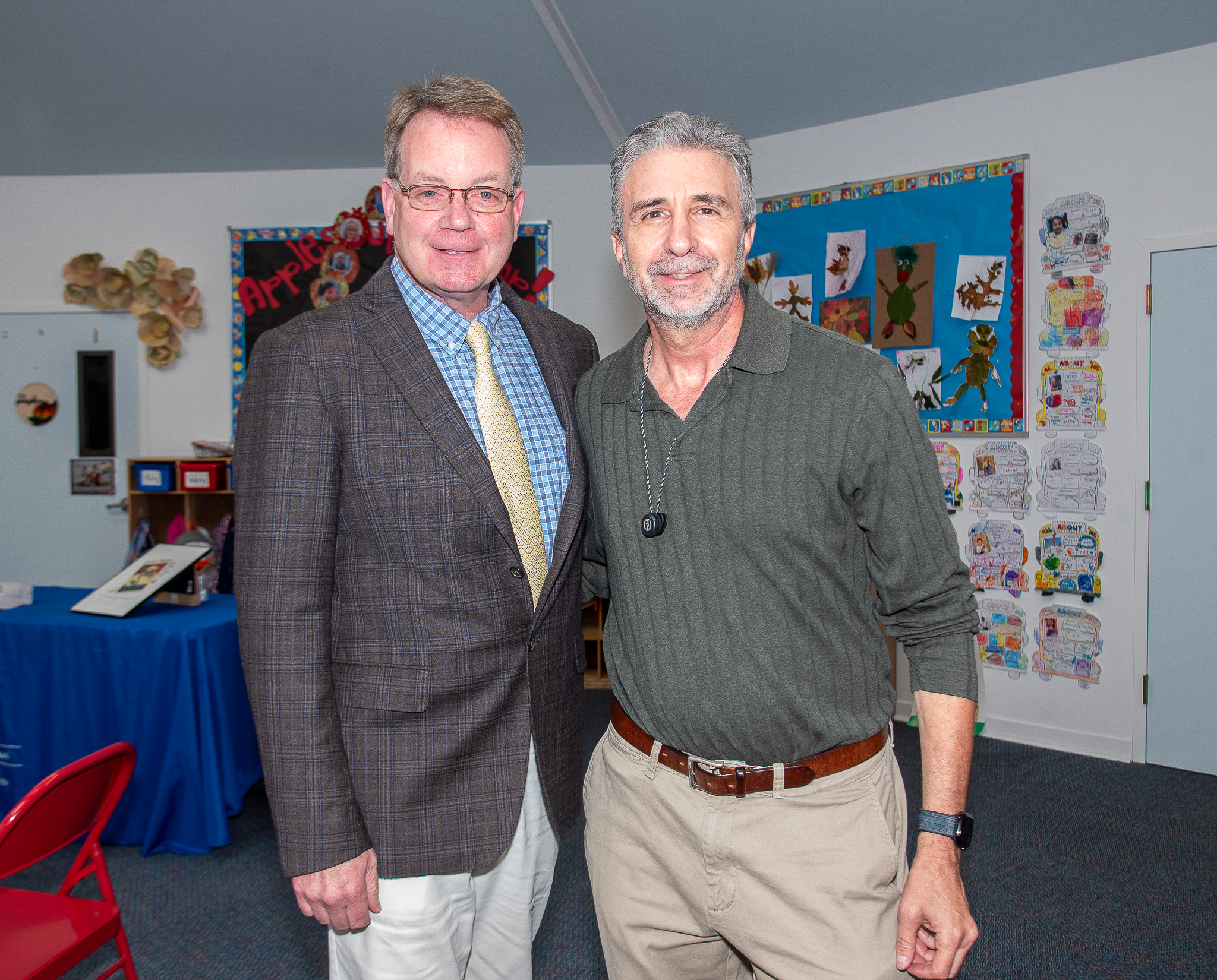 Mayor Jerry Larsen and David Brandman, Artists & Writers President