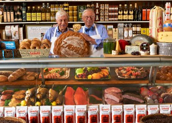 Brothers Saul and Stanley Zabar.