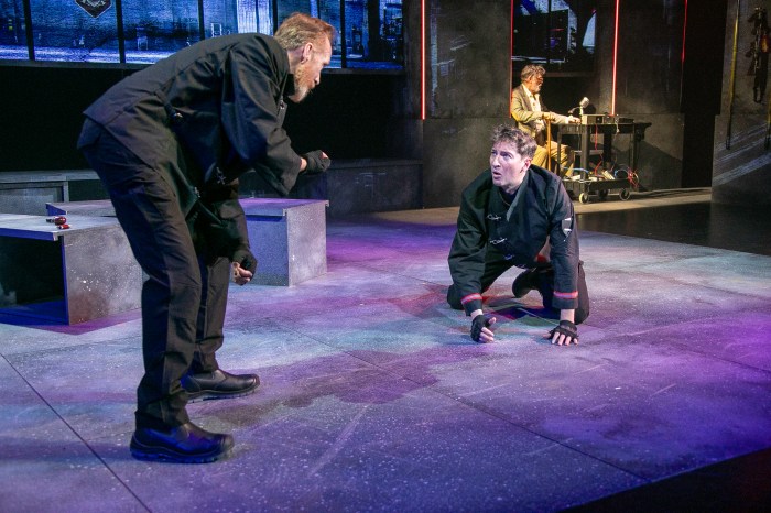 J.Stephen Brantley, John Kroft, Matthew Conlon in Fahrenheit 451 at Bay Street