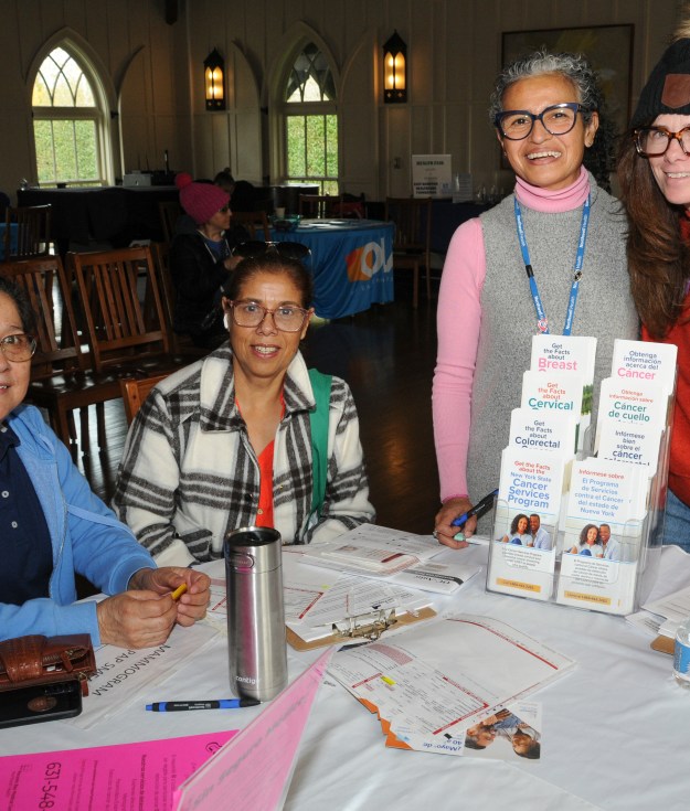 Teresa and Maria Alfaro, Patricia Ryan, Maureen O_Connor, Peconic Bay Medical Center