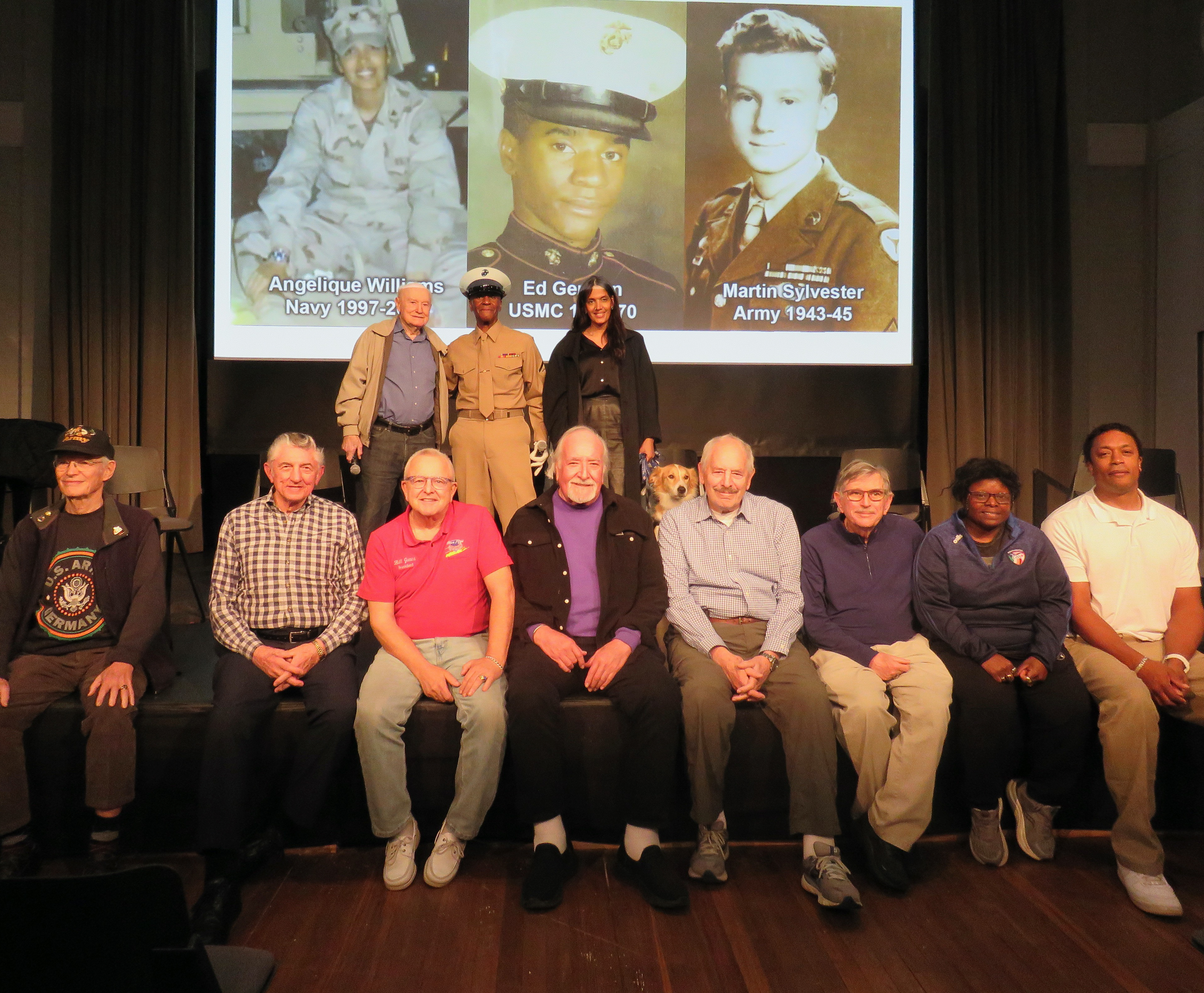 The assembled veterans