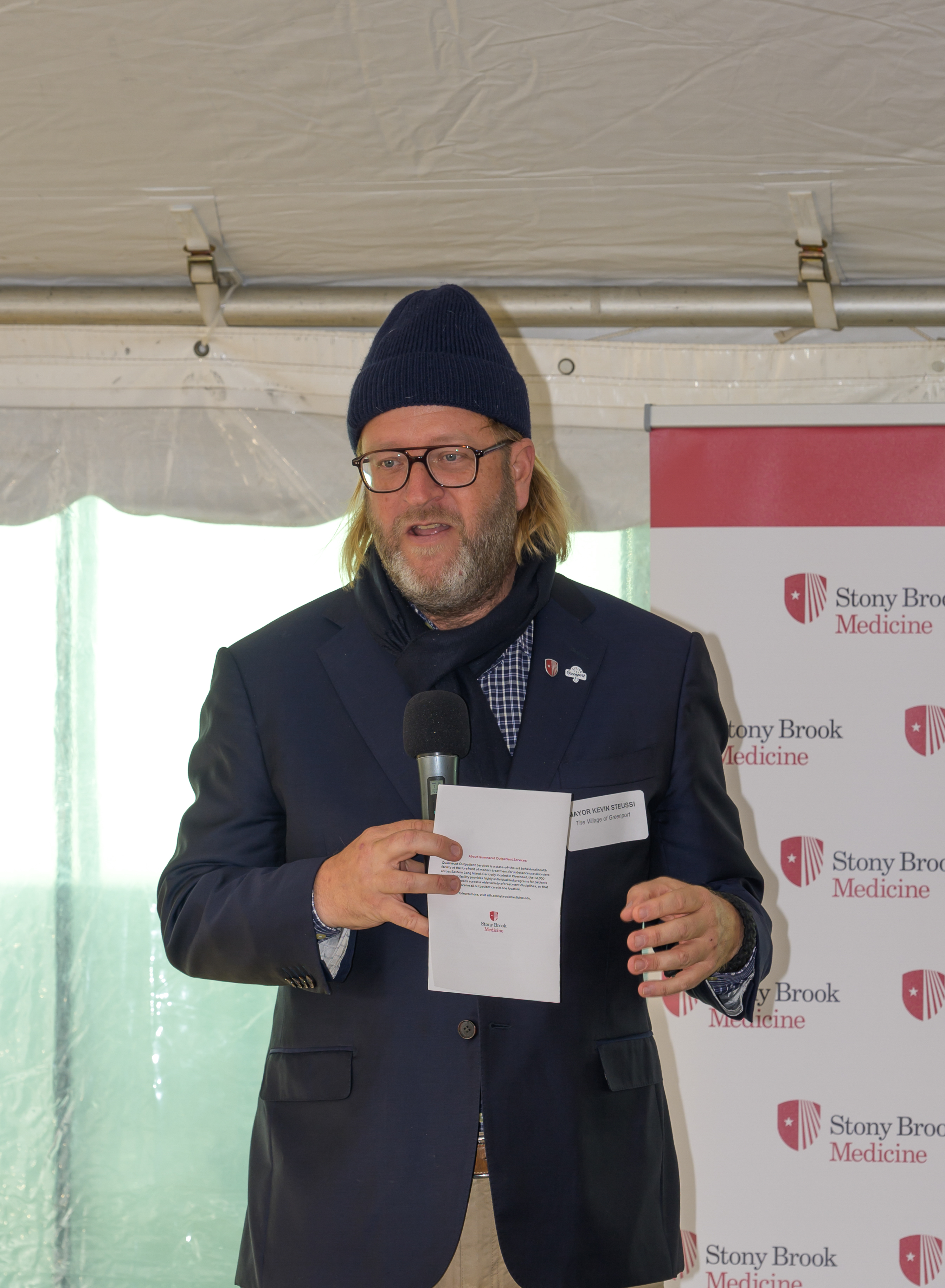 Village of Greenport Mayor Kevin Steussi