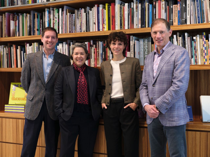 Scout Hutchinson, The FLAG Art Foundation Associate Curator of Contemporary Art, Parrish Art Museum; Glenn Fuhrman, founder of The FLAG Art Foundation.