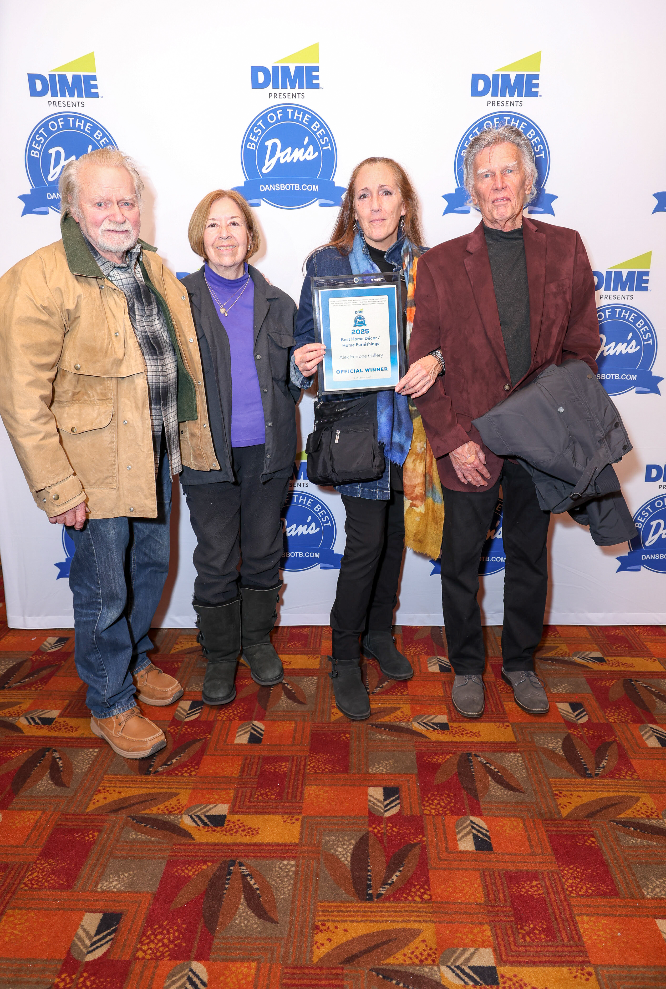 Artist Dan Welden, Char Ortiz, Alex Ferrone, Realtor Richard Abatelli