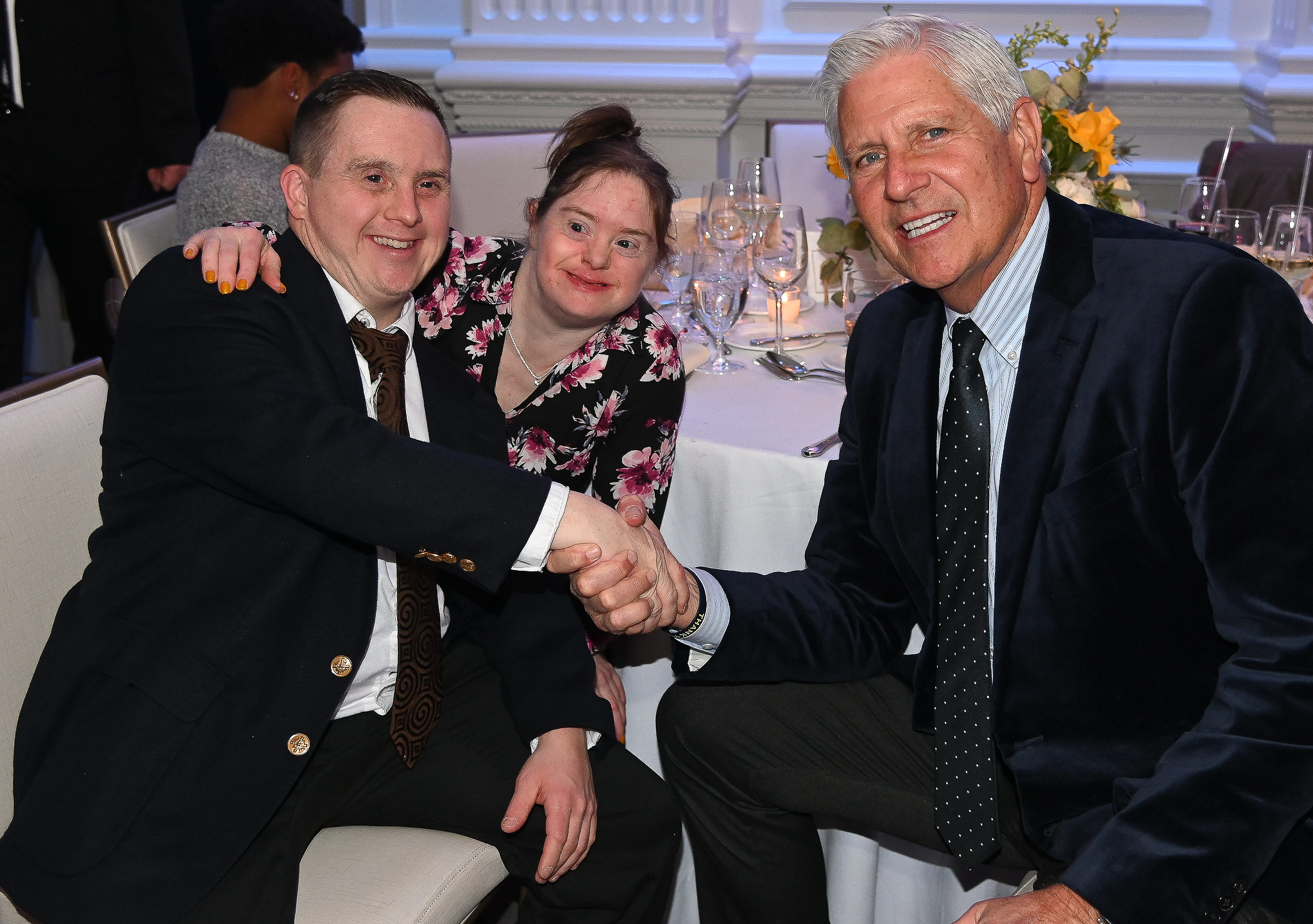 Brett Blomquist, Megan Brucato & Nassau County Executive Bruce Blakeman