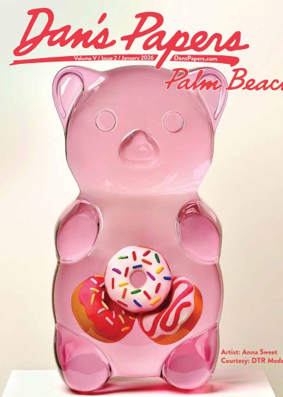 January 2026 Dan's Papers Palm Beach cover art by Anna Sweet, Courtesy DTR Modern Galleries