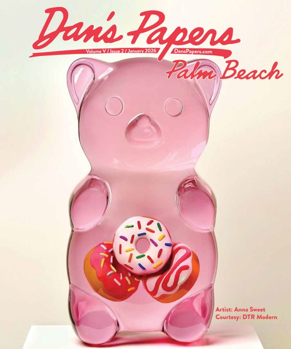 January 2026 Dan's Papers Palm Beach cover art by Anna Sweet, Courtesy DTR Modern Galleries
