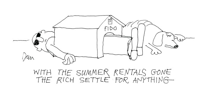 Dog house cartoon by Dan Rattiner