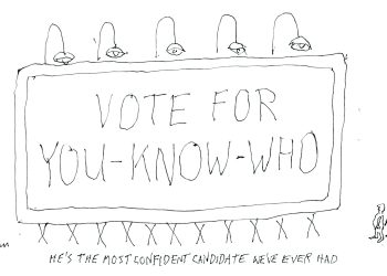 Vote presidents cartoon by Dan Rattiner