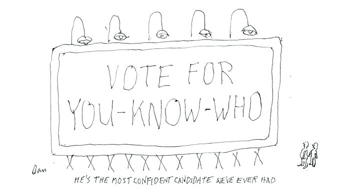 Vote presidents cartoon by Dan Rattiner