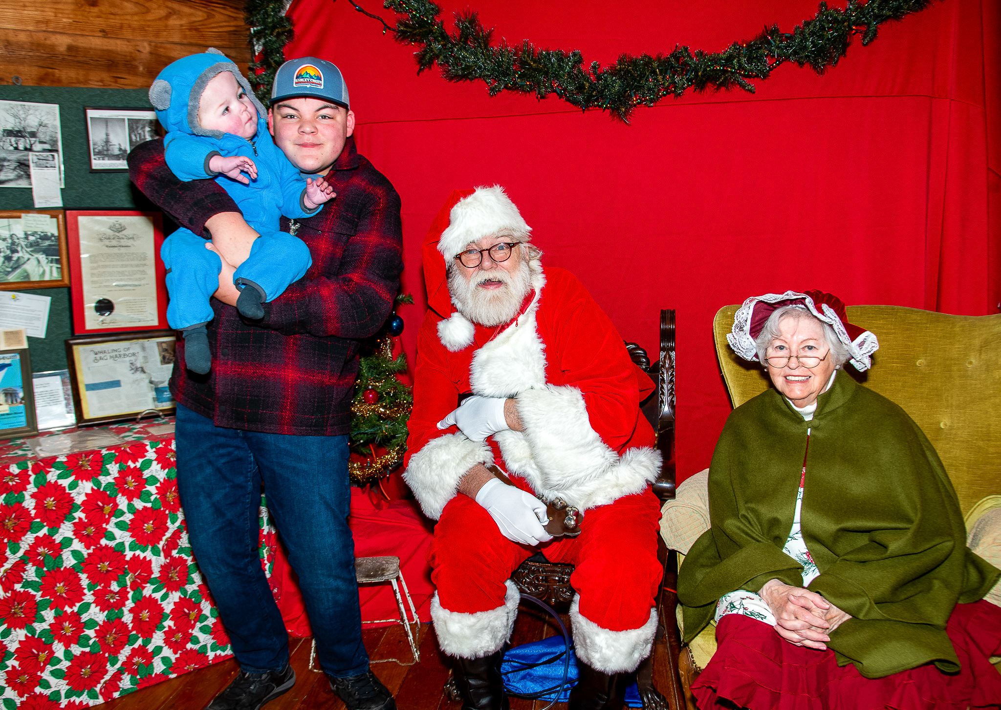 Gregory and Charlie Miller visit Santa