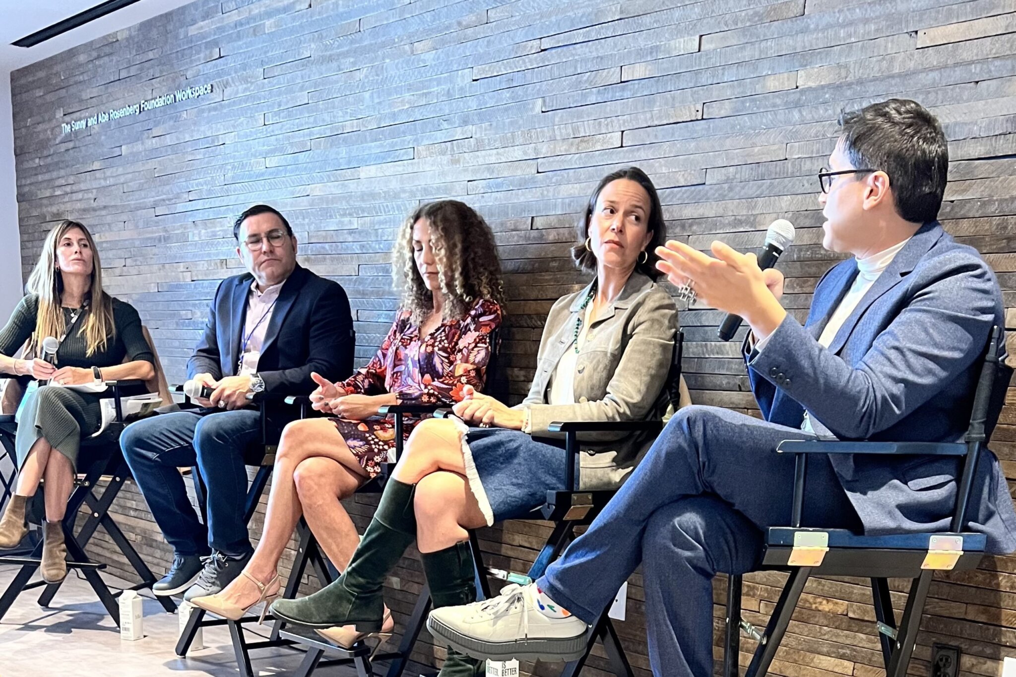 The "Children of the World" panel with with Cristina Cuomo, Oscar Molina, Minerva Perez, Esperanza Leon and MAGO