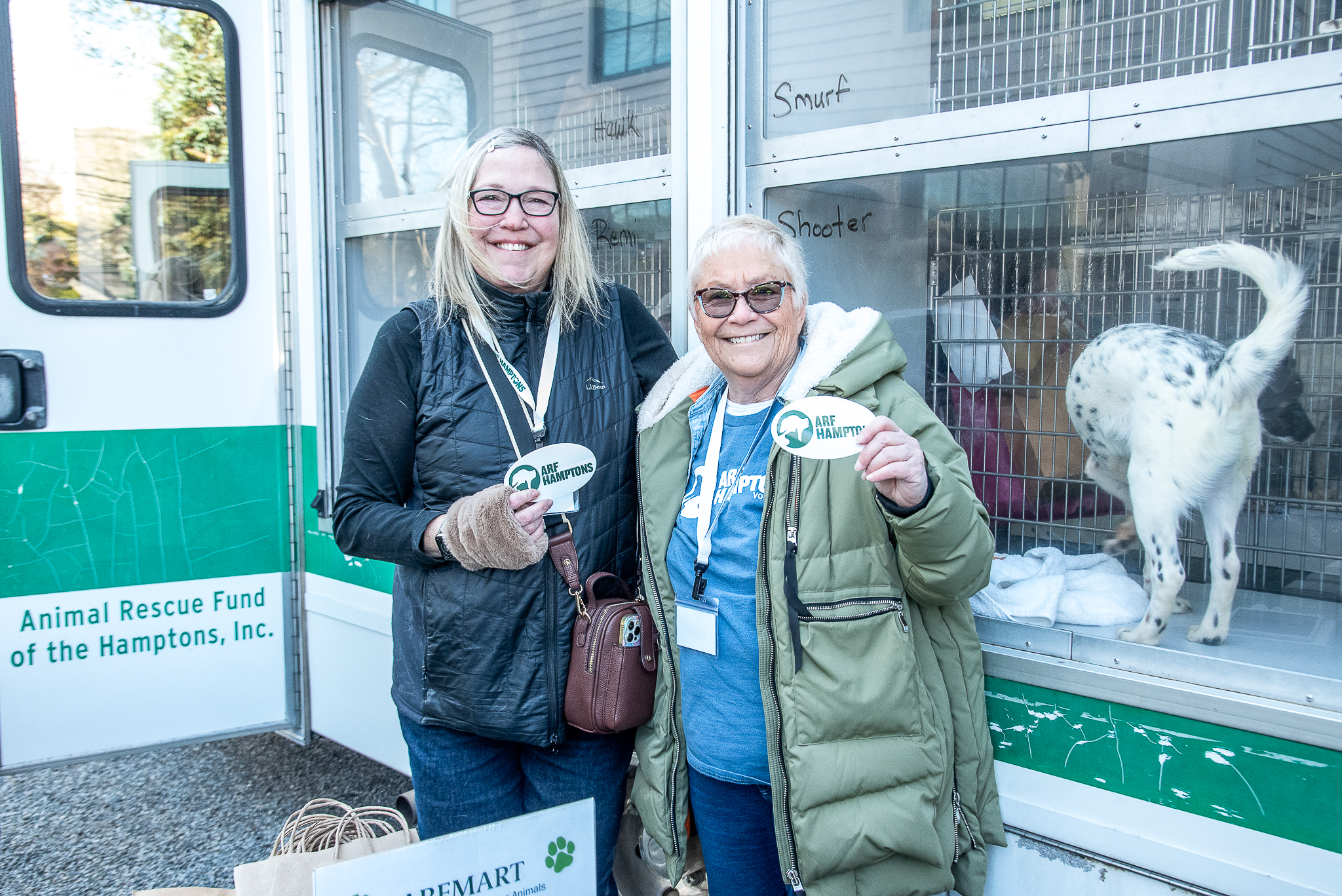 Kendra Wates and Paula Wolf- ARF volunteers