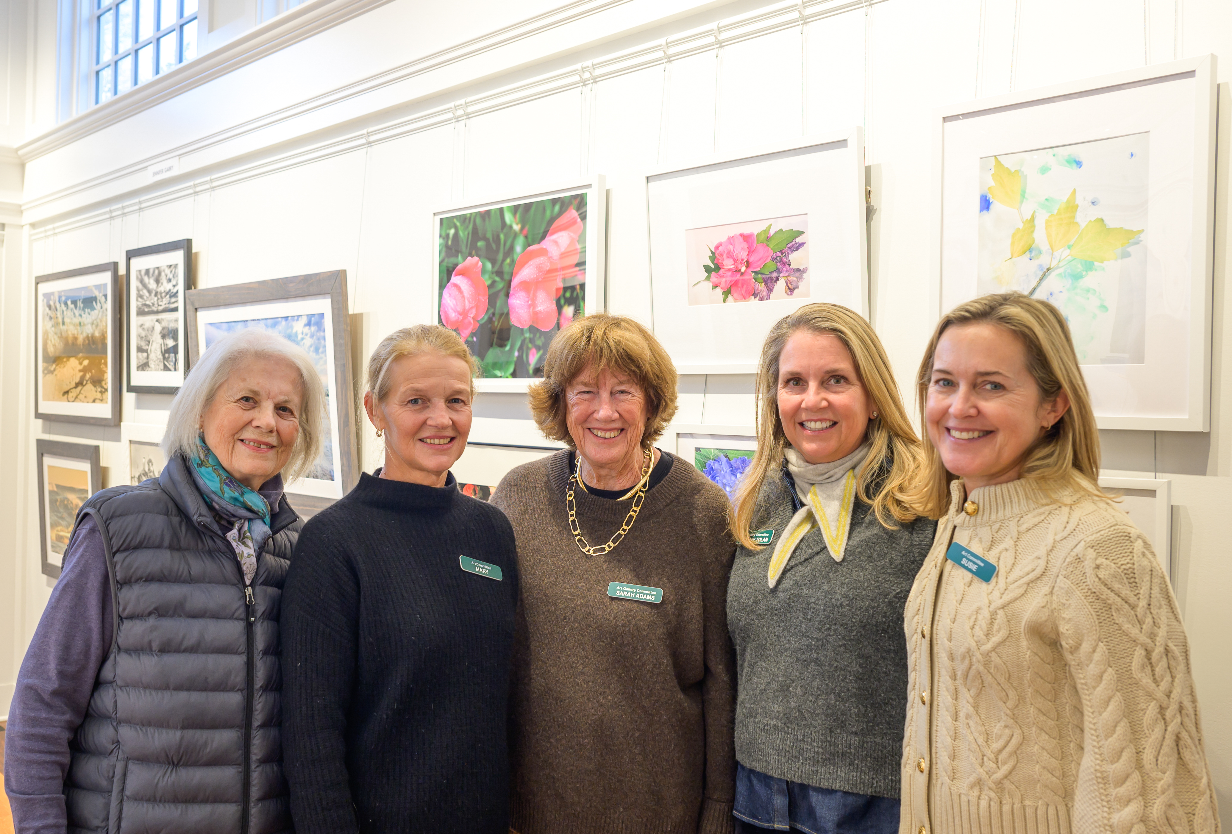 Melissa Wanamaker & Art Gallery Committee Members , Mary Vogel, Sarah Adams, Melanie Tolan, Susie Gilbert