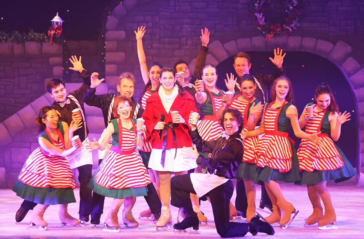 Nancy Kerrigan and the company of Holiday Spectacular on Ice.