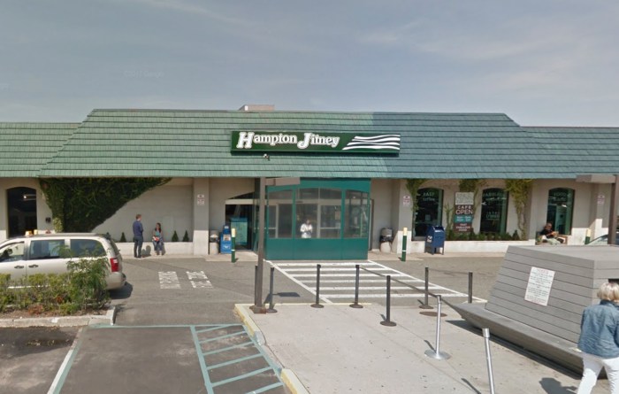 The Omni building/Jitney stop in Southampton