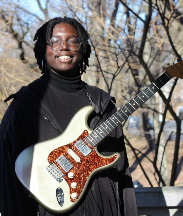 Emmanuel Michael of the Emmanuel Michael Trio is playing at Duck Creek