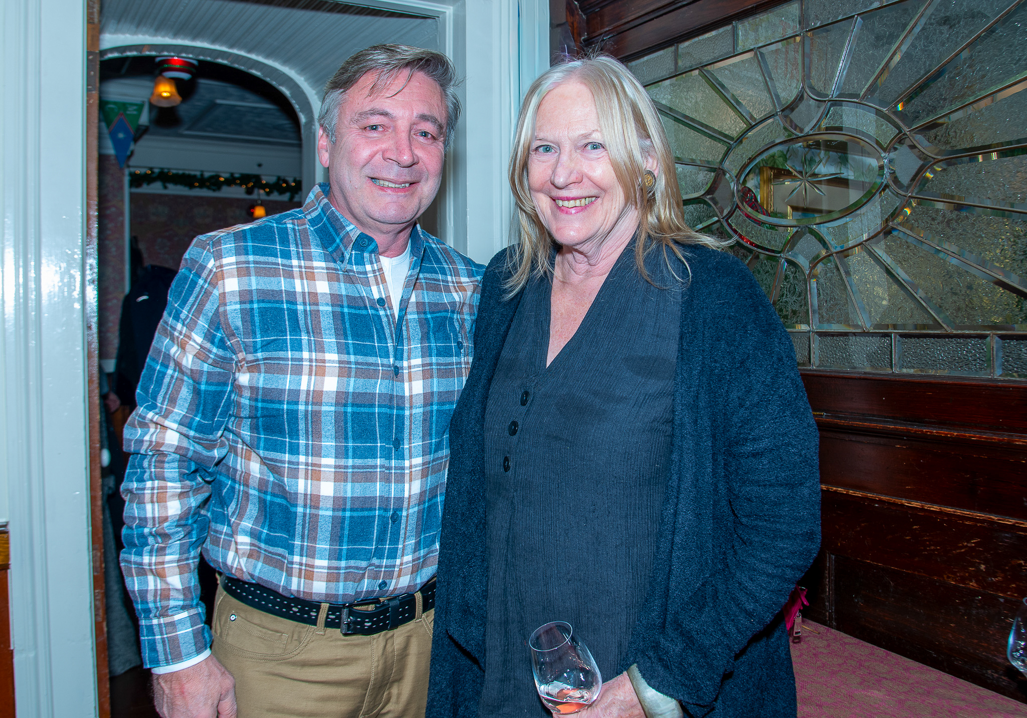 Sag Harbor Mayor Tom Gardella and Barbara Roberts