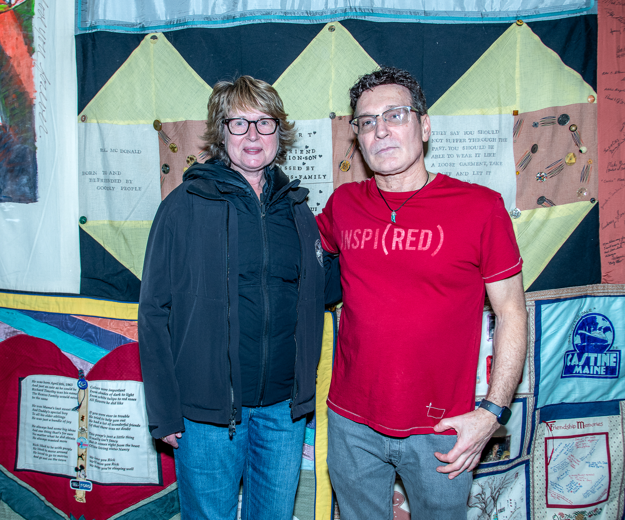 Town Supervisor Kathee Burke-Gonzalez and Tom House