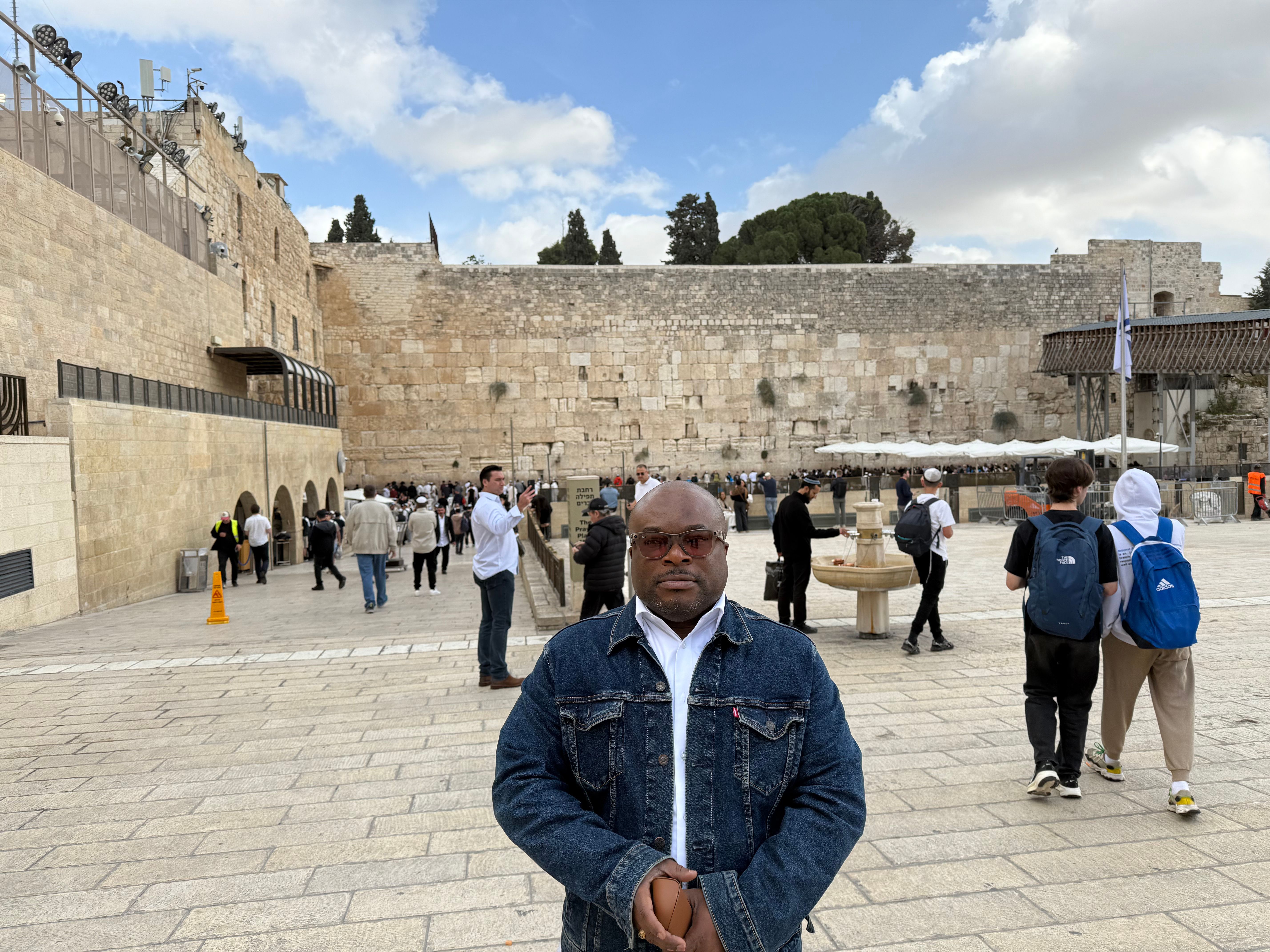Sammie Orih at the Western Wall (Sammie Orih) in Israel
