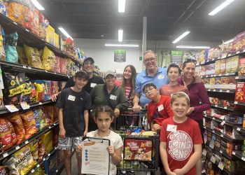 Yishai, David, Ariya, Ally, Nafi Steinburg, Abigail, Mark, Max, Leo, and Jessica Matiash