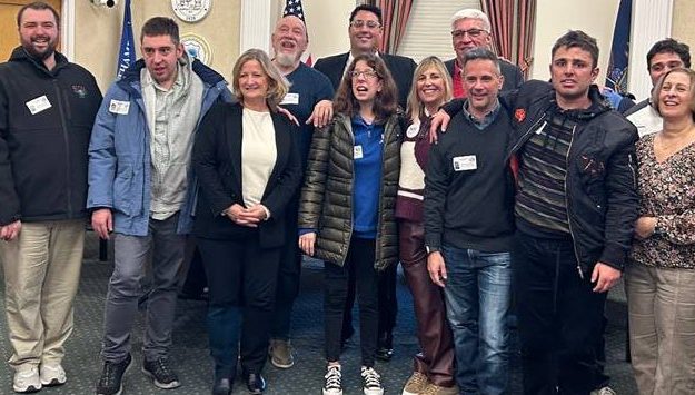 Southampton Town officials and Luv Michael organizers celebrated the funding passage. (Town of Southampton)