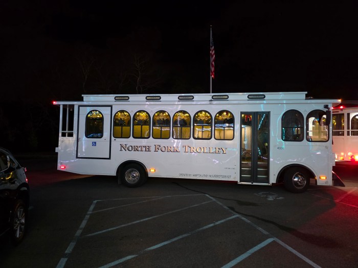 The trolley. Scott's Point polar express