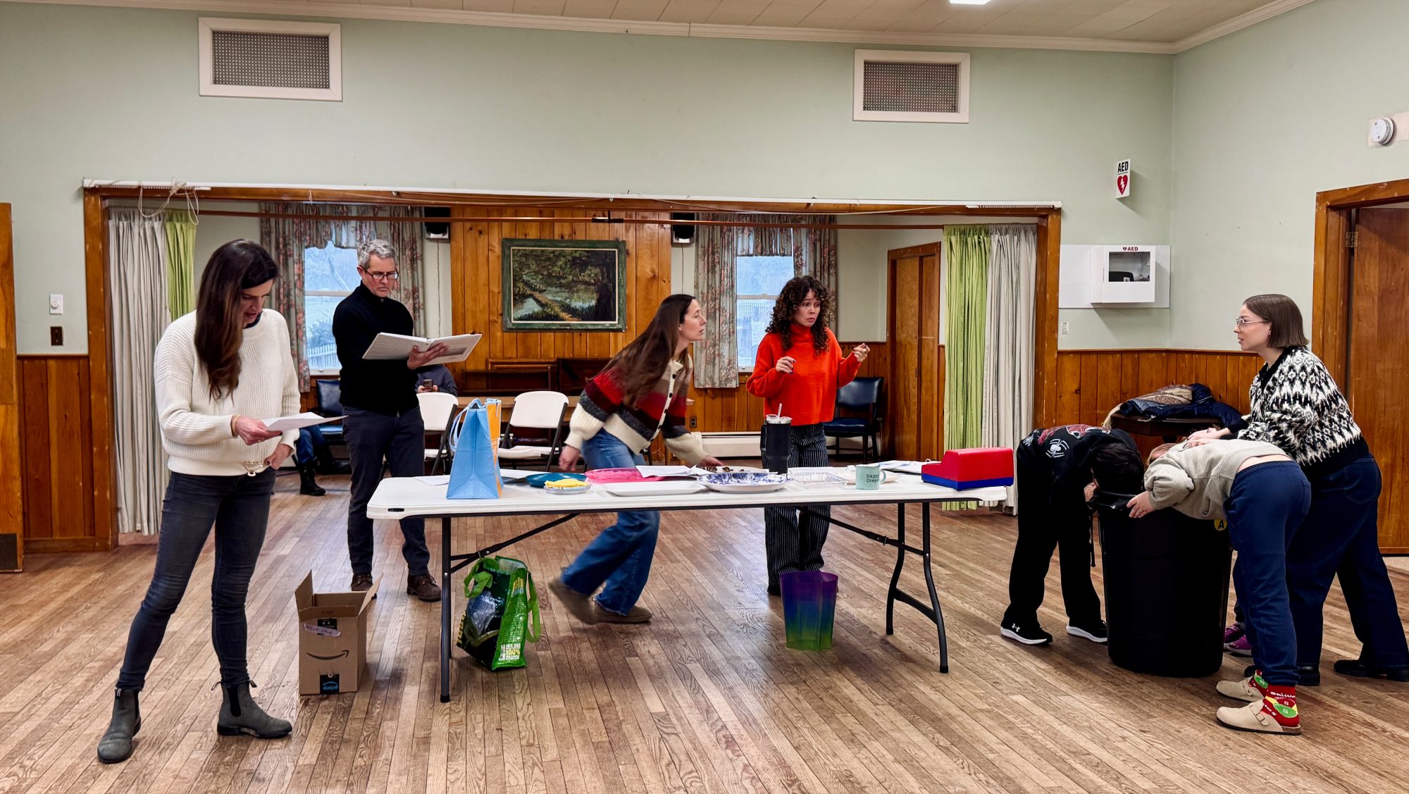 Accabonac Theater Project rehearses "Bake Sale" from "This Land Is Your Land"