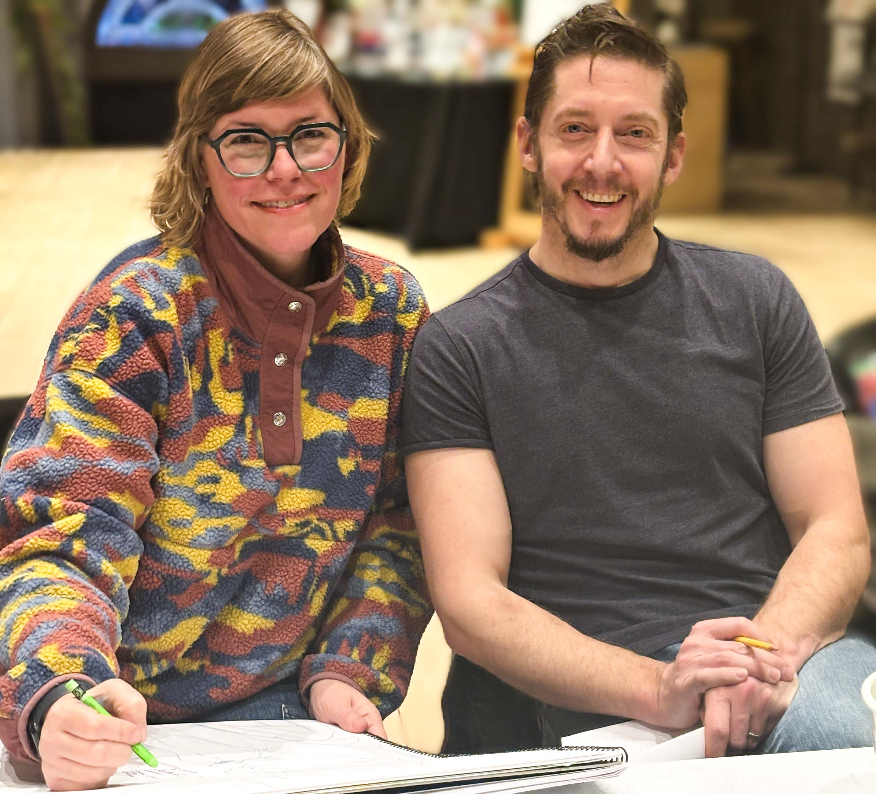 Artist's Jackie Hoving, Norm Paris