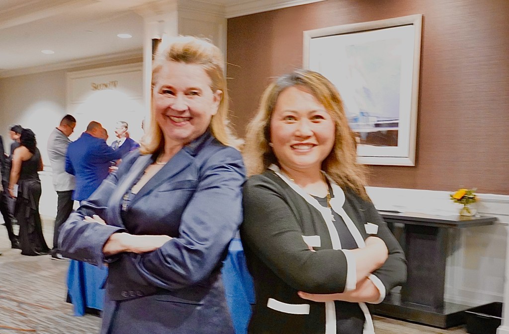 Trish Gathers and Kahoney Anderson of the Carmelite System