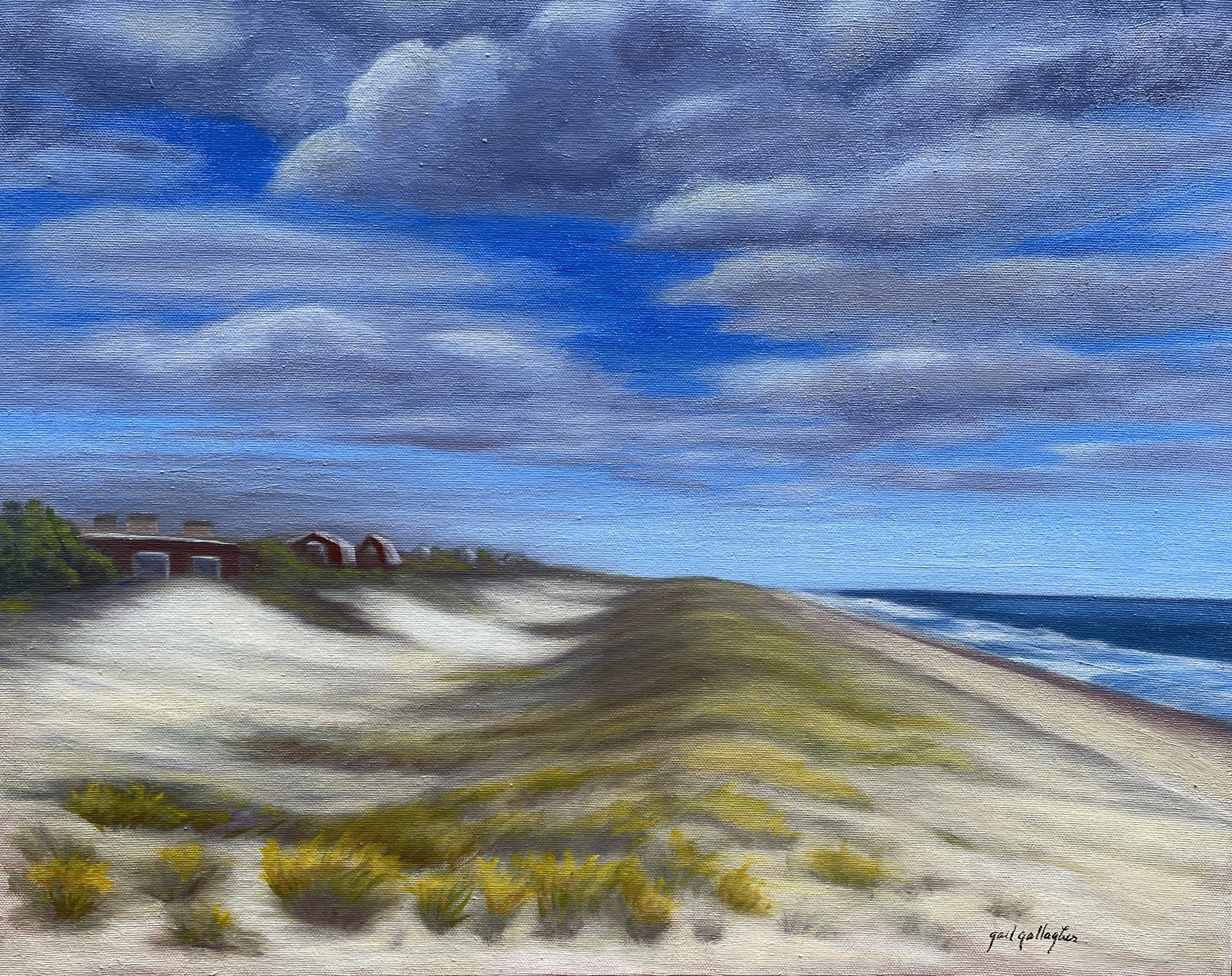 "Egypt Beach," January 23, 2026 Dan's Papers cover art by Gail Gallagher