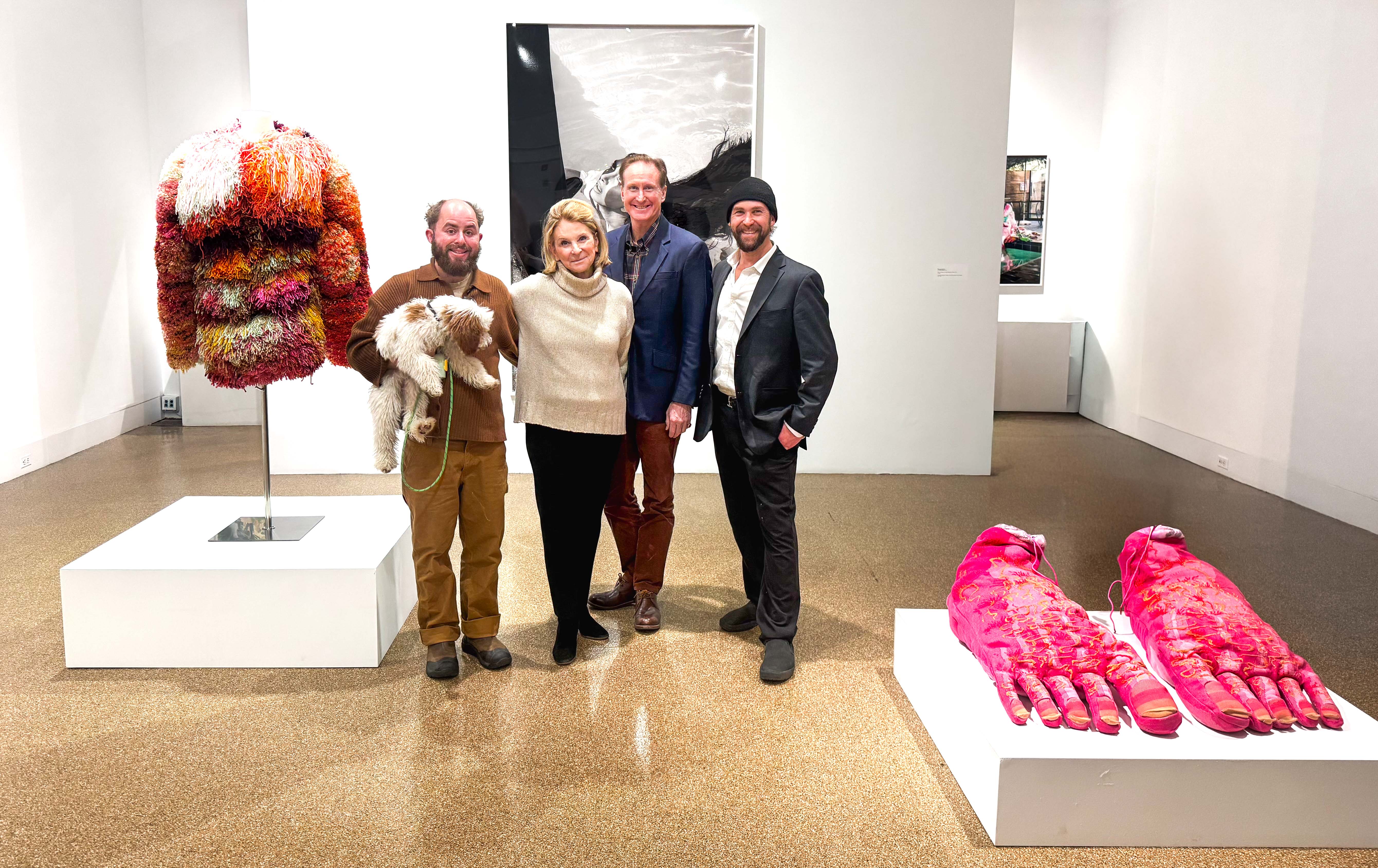 Felix Beaudry with Toby, Estrellita B. Brodsky, Mayor William Manger, Joe Diamond Photo Credit Taylor Tybaert