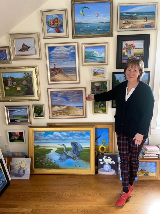 Gail Gallagher in her studio
