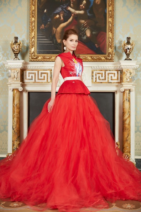 Jean Shafiroff in gown by Victor de Souza