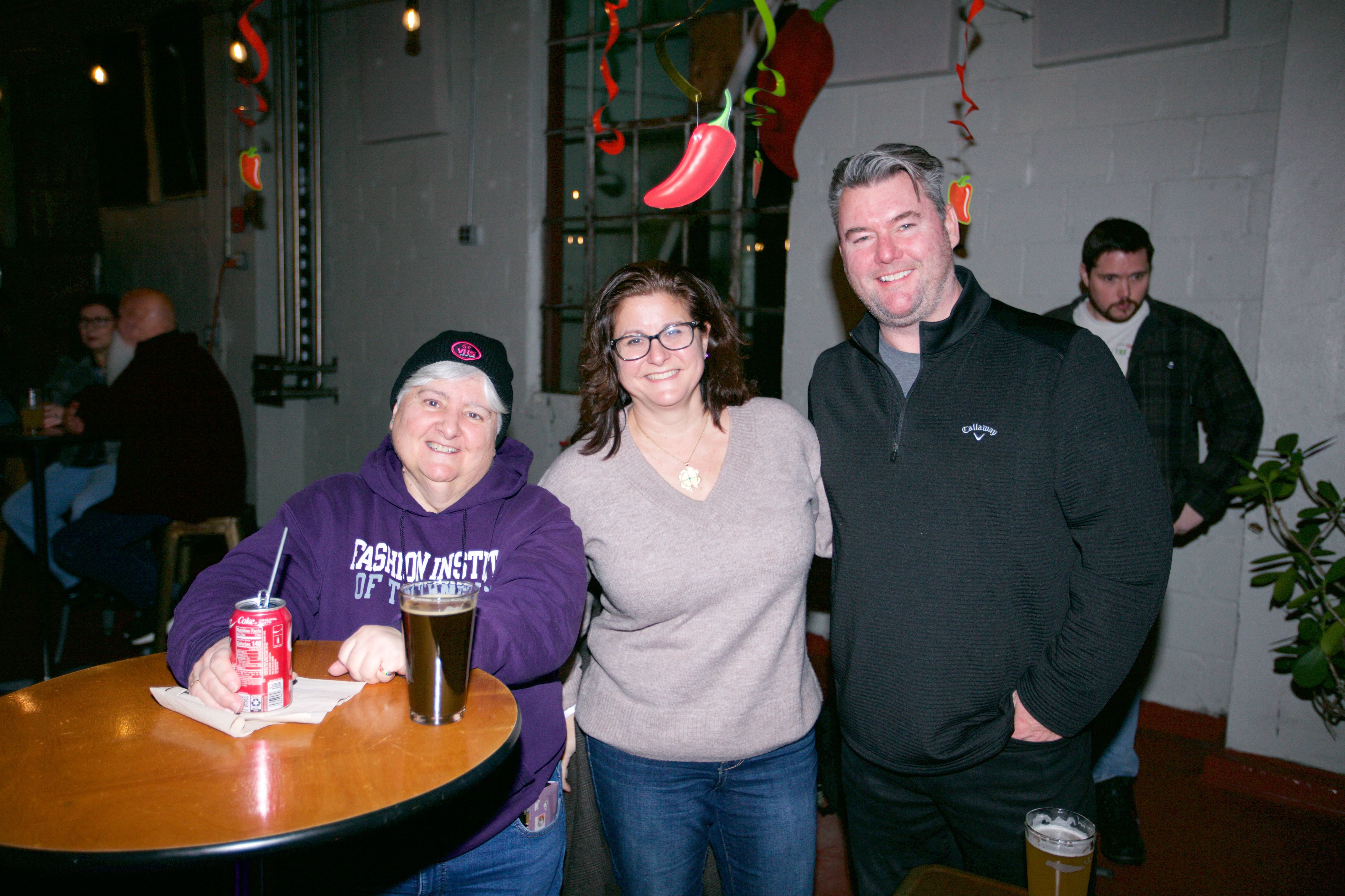 Carol Van Dyk, Danielle and Dennis Leahy