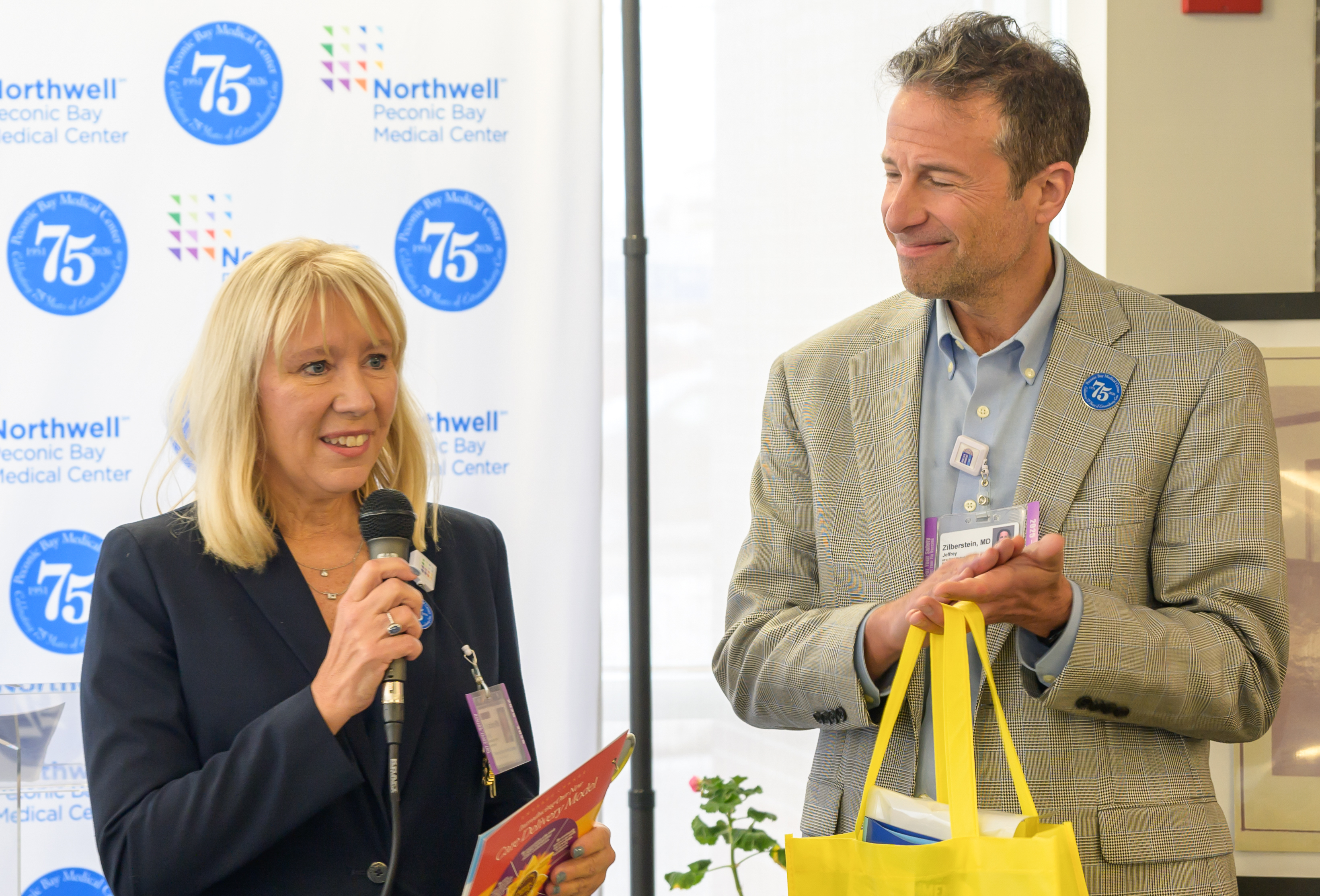 Christine Kippley, VP & Chief Nursing Officer, PBMC and Dr. Jeffrey Zilberstein, VP & Chief Medical Officer, PBMC