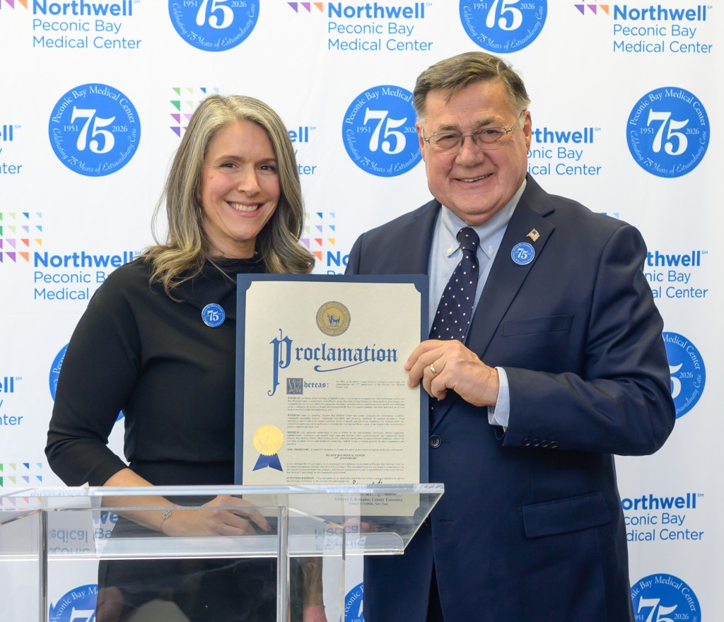 Dr. Amy Loeb PBMC President, Suffolk County Executive Ed Romaine