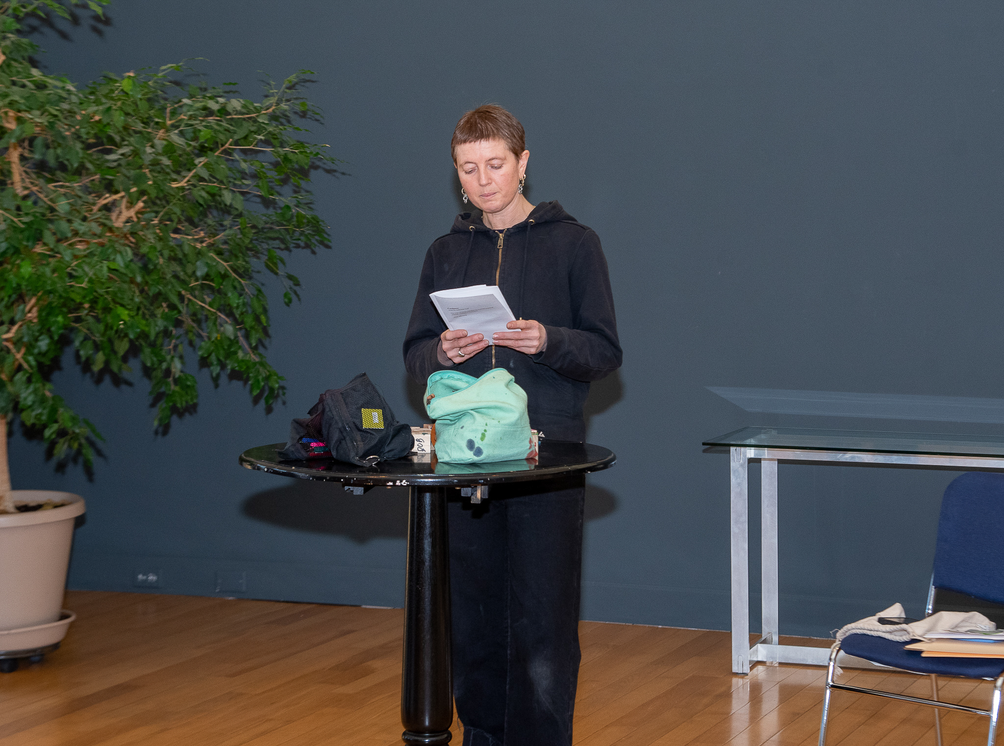 Ella Engel-Snow reading poetry