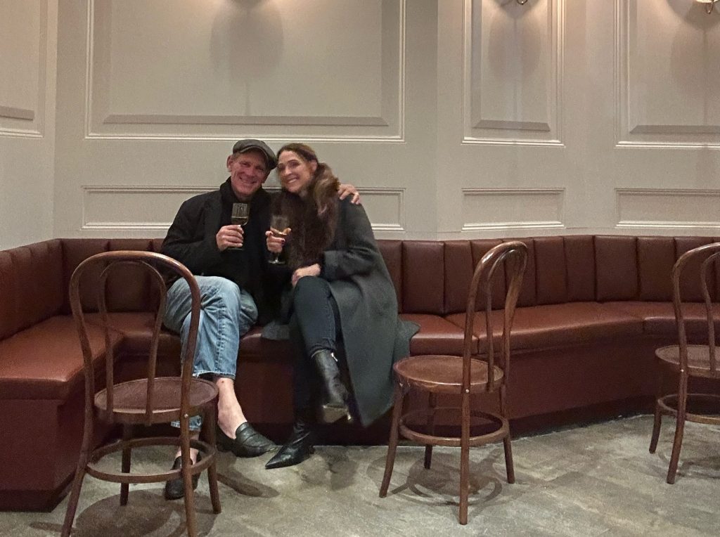 Michael and Laurie Della Femina at Lily Pond in the West Village.