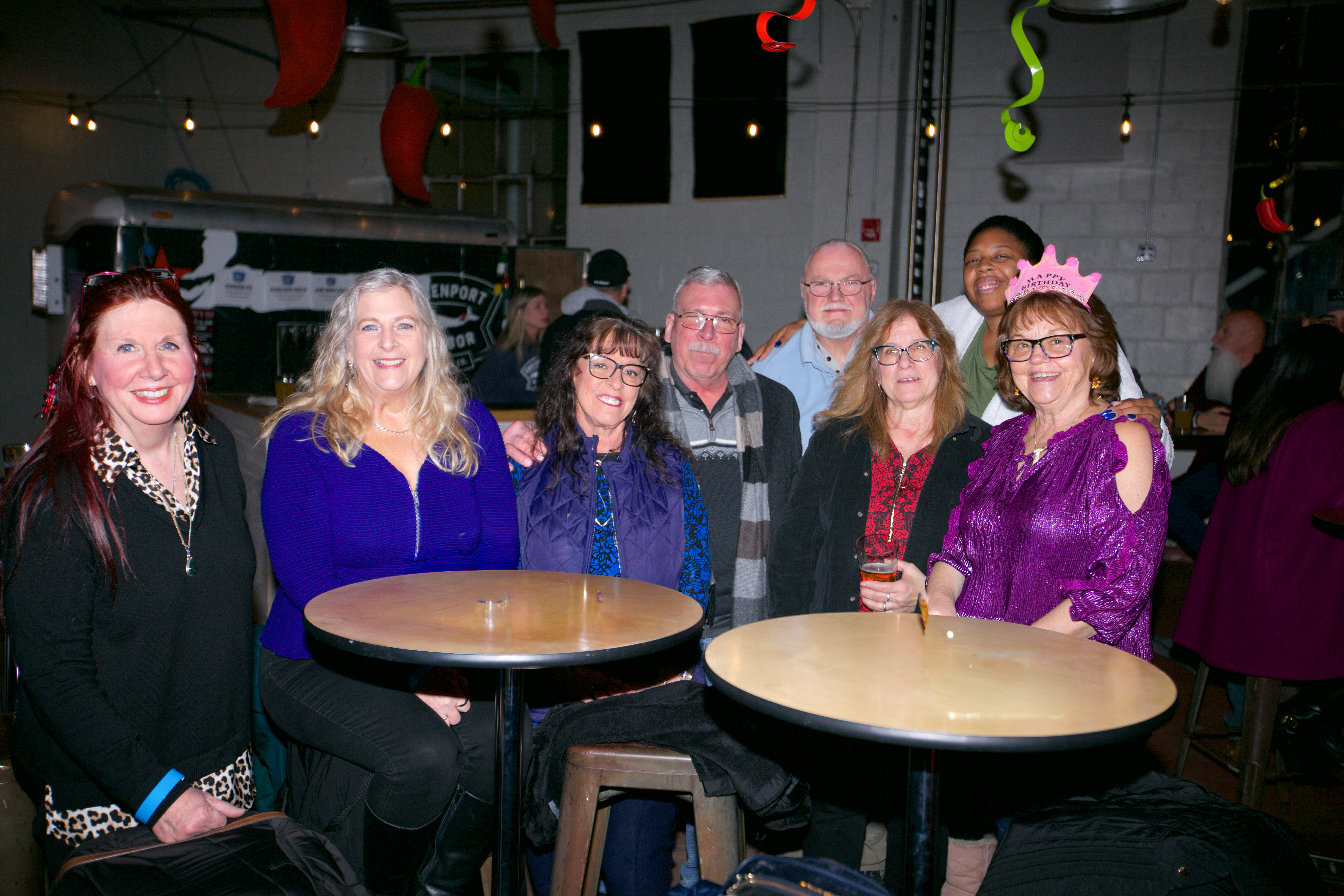 Kathleen, Diane, Vivian, Bill, Jill, Tania, Chris, Jan