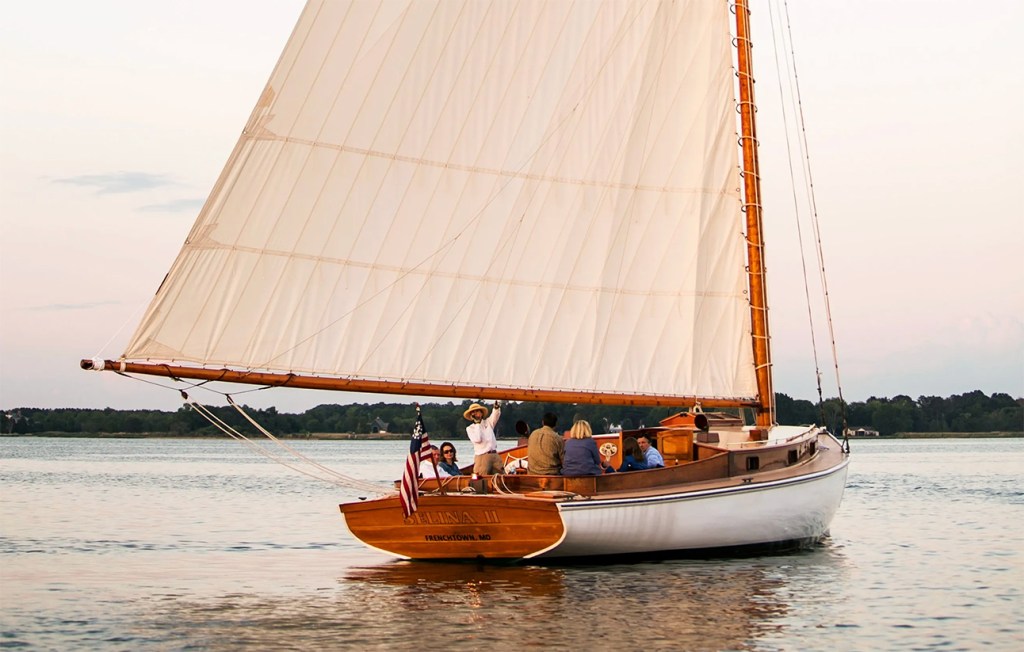 The Selina II, a catboat built on the North Fork in 1926, will return here in the spring, guided by Captain Luna Crowley, great-granddaughter of legendary sailor Frank Mundus and grandniece of legendary sailor Pat Mundus.
