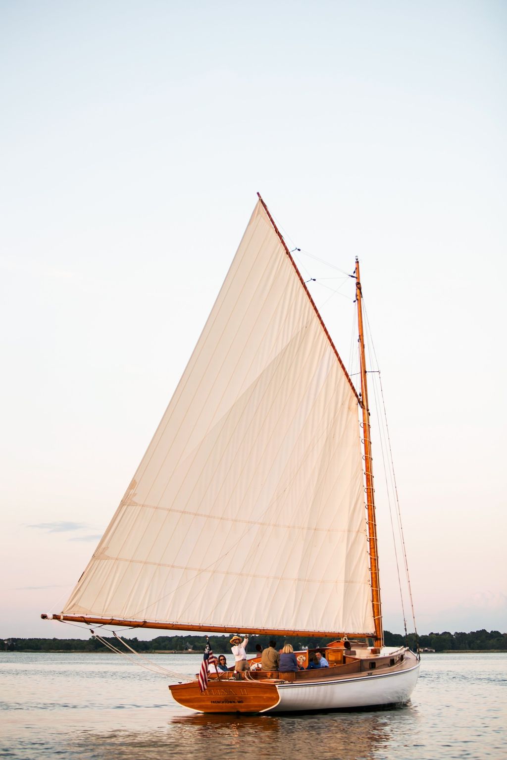 The Selina II, a catboat built on the North Fork in 1926, will return here in the spring, guided by Captain Luna Crowley, great-granddaughter of legendary sailor Frank Mundus and grandniece of legendary sailor Pat Mundus.